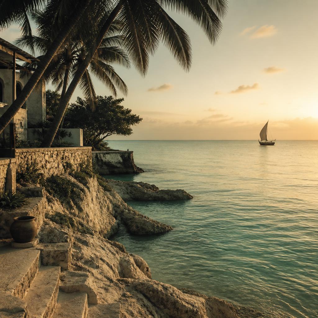 Kenyan coastline at dawn